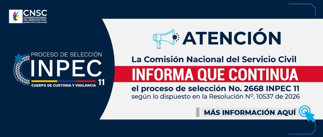 Convocatoria Seleccion del INPEC